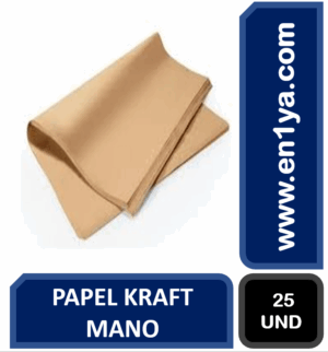 PAPEL KRAFT MANO X25 PLIEGOS