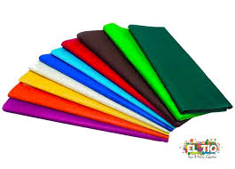 Tiras de papel crepe 4,5cmx25mts x1 unidad (16 opciones de color)