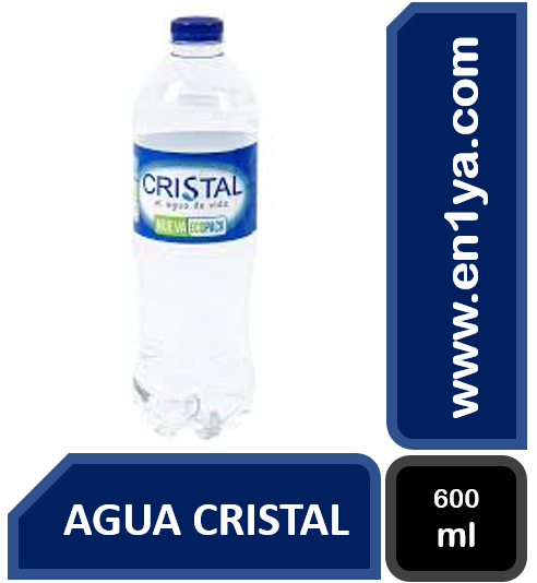 Agua-Cristal-600ml, botella agua cristal 