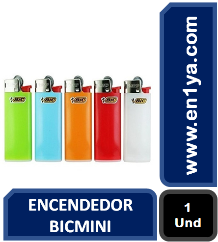 Encendedor BIC Mini Basico Colores (1 Unidad Aleatoria)