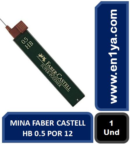 MINA FABER CASTELL HB 0 5 POR 12