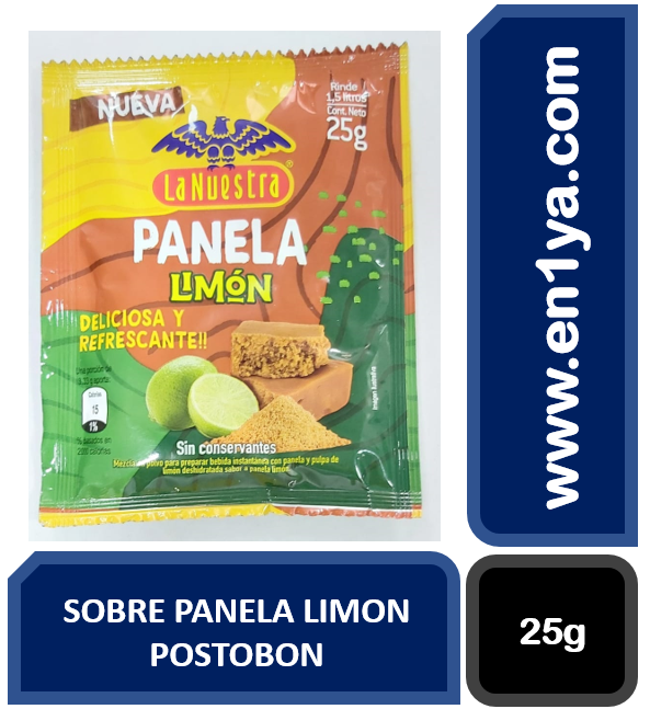 Sobre Panela Limon Postobon X25g 3827