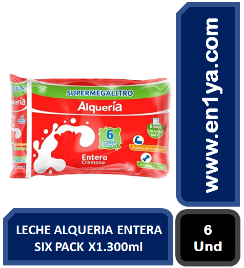 Leche Alqueria Entera Six Pack X1300ml 5345