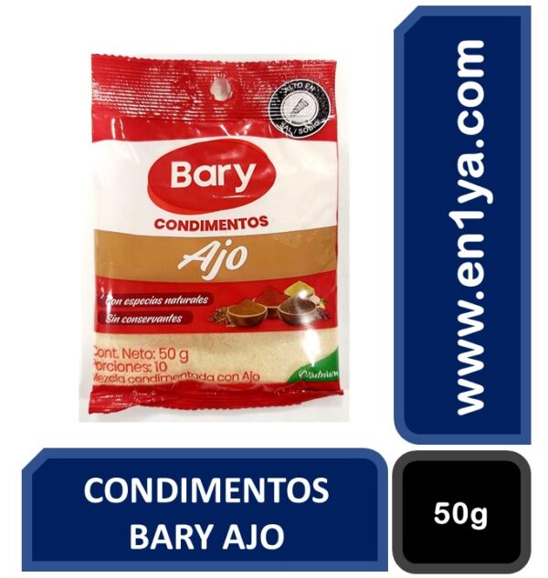 CONDIMENTOS BARY AJO X50g