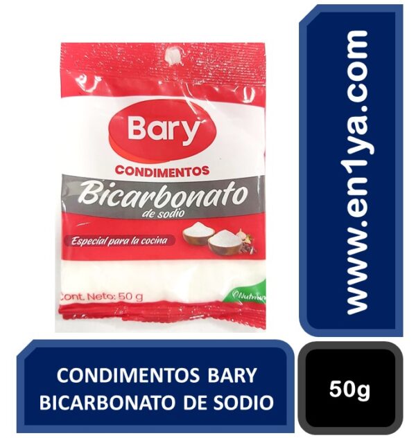 CONDIMENTOS BARY BICARBONATO DE SODIO X50g