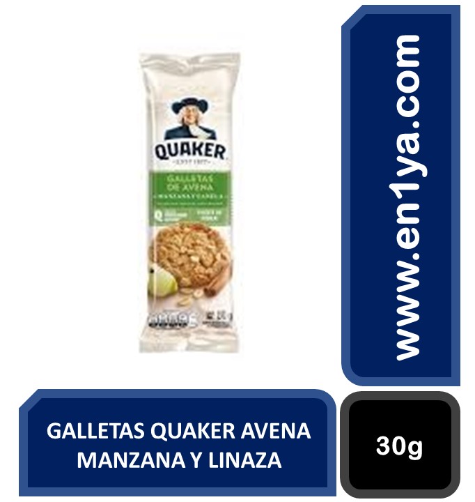 Galletas Quaker Avena Manzana Y Linaza X30g