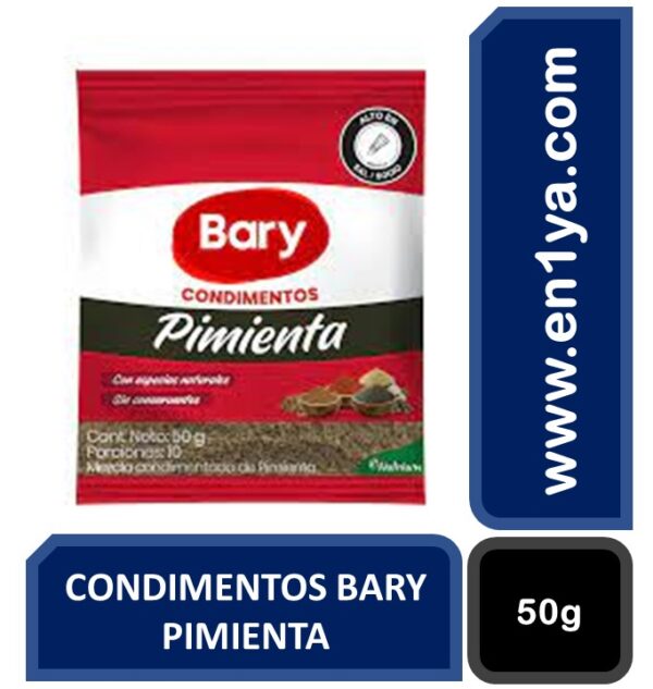 CONDIMENTOS BARY PIMIENTA X50g